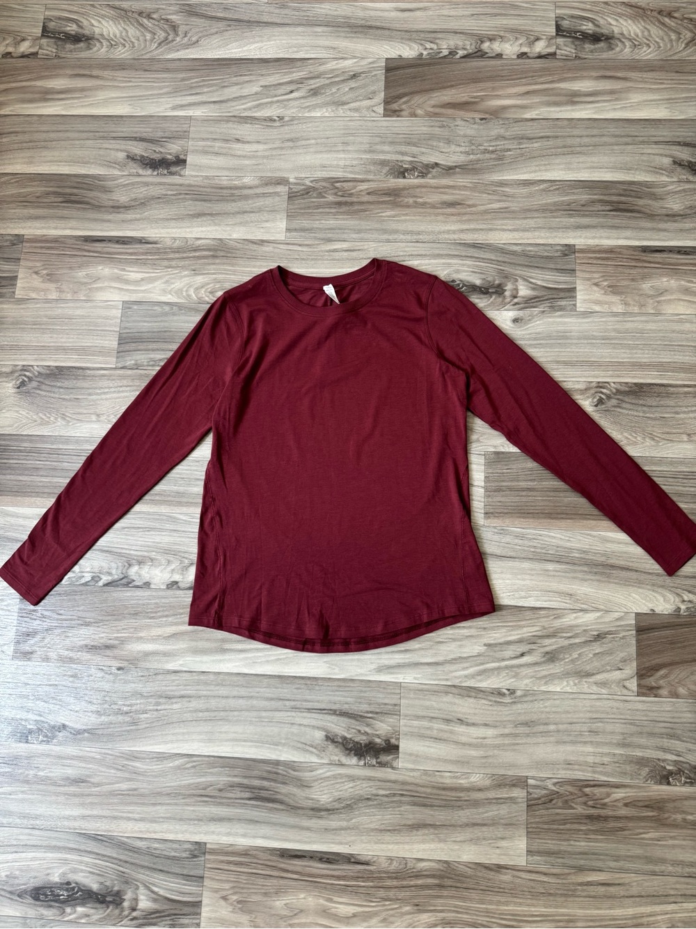 Lululemon Long Sleeve Pima Cotton Shirt in Red Size 6
